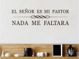 Religious Wall Murals for Sale Spanish Christian Quotes Vinyl Wall Stickers El Senor Es Mi Pastor