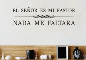 Religious Wall Murals for Sale Spanish Christian Quotes Vinyl Wall Stickers El Senor Es Mi Pastor