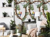 Removable Floral Wall Mural Removable Wallpaper Tropical Cheetahs Wallpaper Floral Wallpaper Tropical Wallpaper Wall Covering Wallpaper Wallpaper Mural 108