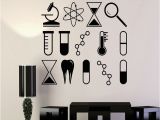 Removable Mural Wall Stickers Us $8 68 Off Vinyl Wall Stickers Science University School Laboratory Chemistry Creative Decal Interior Wall Decorative Removable Mural In Wall