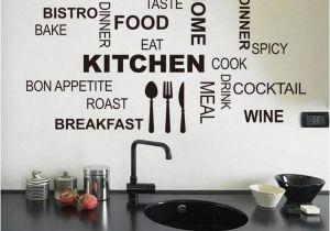 Removable Wall Mural Decals Waterproof Decorative Wall Stickers Kitchen Dining Room Wall Decals