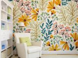 Removable Wall Mural Stickers Removable Wallpaper Colorful Floral