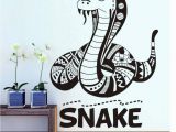 Removable Wall Murals for Kids Amazon Scmkd Cartoon Flathead Snake Wall Sticker for