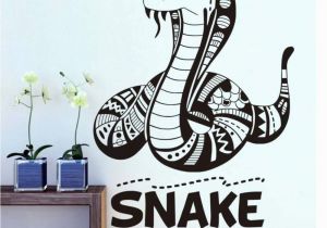 Removable Wall Murals for Kids Amazon Scmkd Cartoon Flathead Snake Wall Sticker for