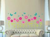 Removable Wall Murals for Kids Flower and butterfly Wall Decal