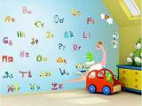 Removable Wall Murals Kids Amazon Oocc Alphabet Letters Kids Room Nursery Wall