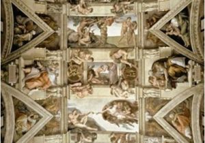 Renaissance Wall Murals Sistine Chapel Ceiling and Lunettes Mural Michelangelo Buonarroti