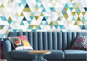 Repositionable Wall Murals Abstract Geometric Wallpaper Self Adhesive Wallpaper Colorful