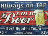 Retro Diner Wall Murals Amazon Sumik Always Tap Cold Beer Best Head In town