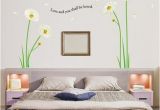 Reusable Vinyl Wall Murals Reusable Decoration Wall Sticker Decal – Poppy Flowers and