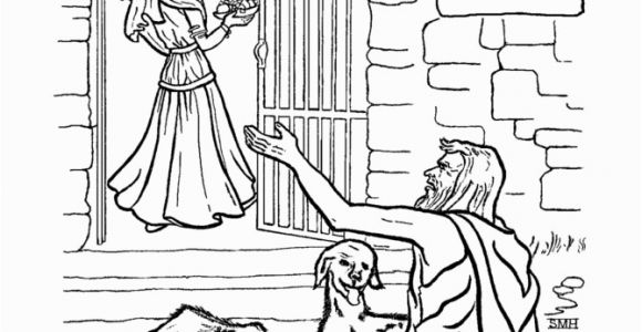 Rich Man and Lazarus Coloring Page the Parable Of the Rich Man and Lazarus the Parables Of Jesus