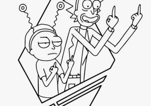 Rick and Morty Coloring Pages Printable Rick and Morty Coloring Tattoo 77