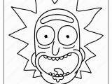 Rick and Morty Trippy Coloring Pages Free Printable Rick Sanchez Pdf Coloring Page In 2020