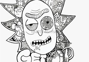 Rick and Morty Trippy Coloring Pages Get Schwifty