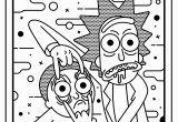 Rick and Morty Trippy Coloring Pages Rick and Morty Roy Lichtenstein Style Tv Shows Adult