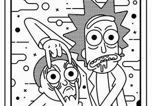 Rick and Morty Trippy Coloring Pages Rick and Morty Roy Lichtenstein Style Tv Shows Adult