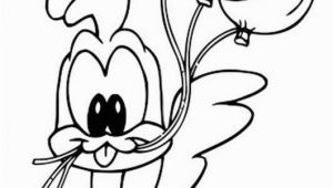 Roadrunner Coloring Pages Printable Baby Road Runner From Looney Tunes Coloring Page