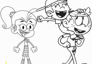 Roadrunner Coloring Pages Printable Luan Lana and Lincoln From Loud House Coloring Page