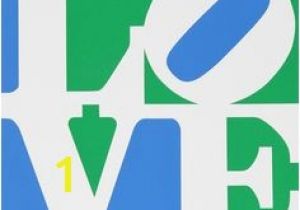 Robert Indiana Love Coloring Page Love Blue Green Red Silkscreen Print by Robert Indiana at King