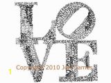 Robert Indiana Love Coloring Page Philadelphia S Robert Indiana Love Word Art Typography Illustration