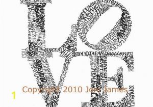 Robert Indiana Love Coloring Page Philadelphia S Robert Indiana Love Word Art Typography Illustration
