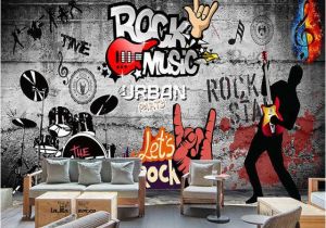 Rock Band Wall Murals Modern Wall Papers Rock Music Background Papier Peint Mural 3d Ktv