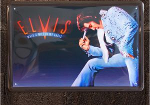 Rock N Roll Wall Murals Elvis Presley Rock N Roll Vintage Music Poster Retro Painting Picture Cafe Bar Iron Metal Posters Mural Wall Sticker Home Art Decor Tin Sign Canada