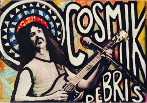 Rock N Roll Wall Murals Frank Zappa Cosmik Debris Guitar Artwork Rock and Roll Collection "sacred Saints Of Rock" Rock Music Art Music Artwork Guitar Art
