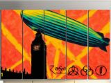 Rock N Roll Wall Murals Rock N Roll Canvas Art Canvas Painting Led Zeppelin Wall