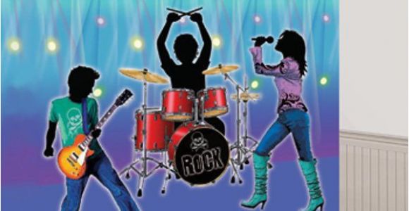 Rock Star Wall Murals Rock Star Band Wall Decorating Idea