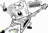 Rockstar Coloring Pages Printables Printable Spongebob Squarepants Be Ing A Rockstar Coloring Page