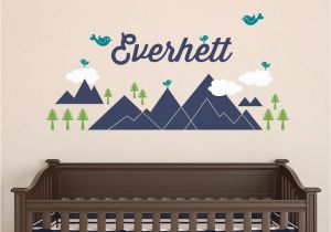 Roller Coaster Wall Mural Mountain Name Wall Decal