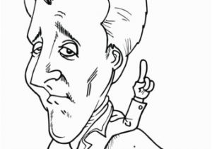 Ronald Reagan Coloring Pages andrew Jackson Caricature Coloring Page