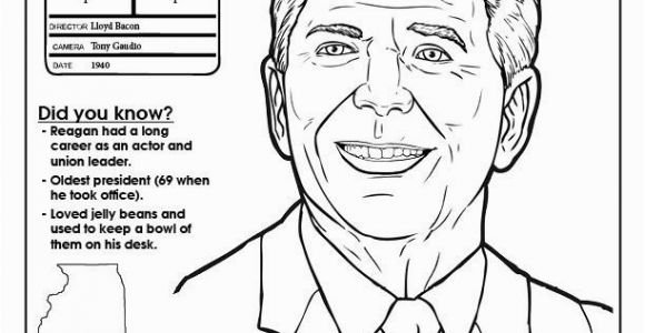 Ronald Reagan Coloring Pages Coloring Books