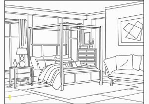 Rooms In A House Coloring Pages Bedroom Around the House Coloring Pages for Adults 1