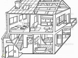 Rooms In A House Coloring Pages Black and White Image Of House Interior Clipart Clipground