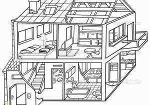 Rooms In A House Coloring Pages Black and White Image Of House Interior Clipart Clipground