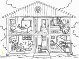 Rooms In A House Coloring Pages Coloring Page House Interior Free Printable Coloring