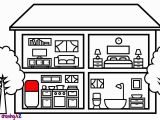 Rooms In A House Coloring Pages How to Draw House with Rooms