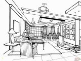 Rooms In A House Coloring Pages Living Room Coloring Page