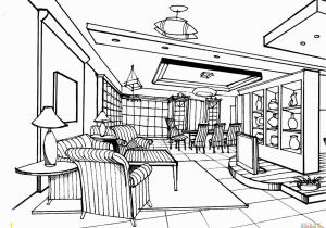 Rooms In A House Coloring Pages Living Room Coloring Page