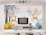 Rooms with Wall Murals Wdbh 3d Wallpaper Custom Mural European Minimalist Relief Elk Tree Living Room Home Decor 3d Wall Murals Wallpaper for Walls 3 D Wallpaper