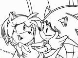 Rose Coloring Pages for Girls Amy Rose and sonic Meeting Coloring Page