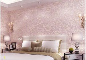 Rose Gold Wall Mural Glow4u Removable Peel and Stick Pink Damask Wallpaper Mural Roll Prepasted Self Adhesive Non Woven Fabric Home Decor Wall Paper