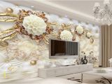 Rose Gold Wall Mural Gold Bedroom Walls Us $9 3 F Beibehang 3d Wallpaper Luxury