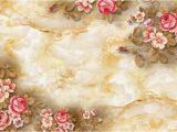 Rose Metal Wall Mural 3d Flower Embossed Ceramic Tile Background Wall