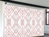 Rose Metal Wall Mural Rose Gold Geo Wall Mural Products