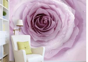 Roses and Sparkles Wall Mural á3d Wall Murals Wallpaper Simple Purple Pink Rose