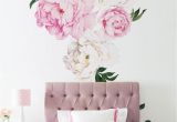 Roses and Sparkles Wall Mural Peony Flower Wall Stickers