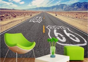 Route 66 Wall Mural Custom Wallpaper 3d Us Route 66 Space Wall Mural Wallpapers for Living Room Restaurant Bar Fice Walls Decor Wall Paper 3d Home Decor